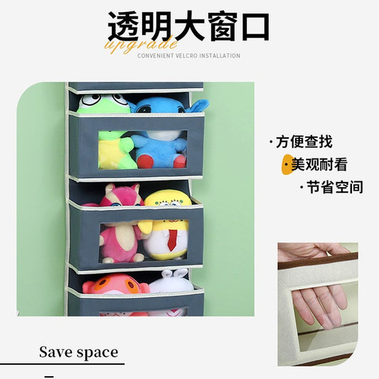 Wall-mounted underwear storage box baby bed children's toy hanging bag home multi-layer door storage hanging bag wholesale