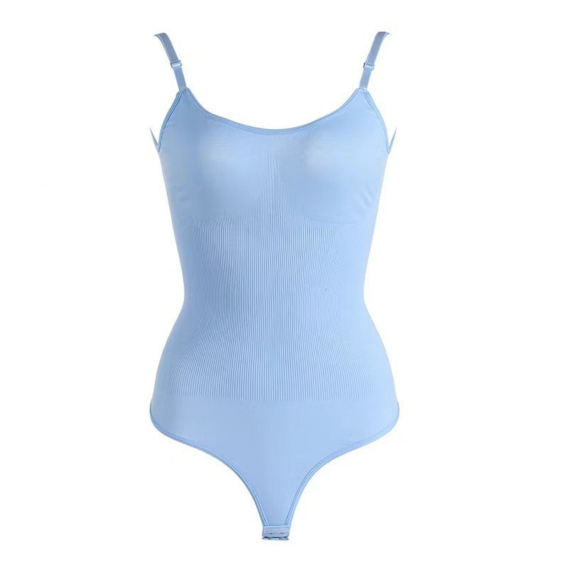 Hot selling seamless shapewear waist cinching and hip lifting plus size triangle pants suspender straps tight fitting corset