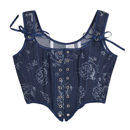 Retro outerwear shapewear fishbone corset