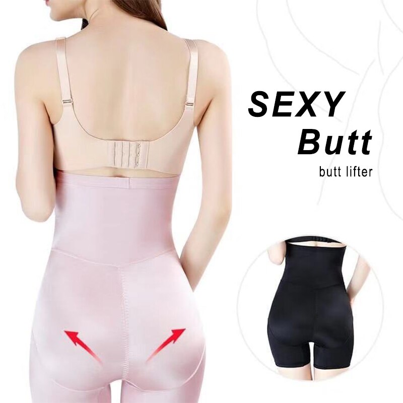 Women Sexy Body Shaper Panties Slimming Belly Flat Butt Lifter Shapewear High Rise Waist Cross Compression Trainer Underwear