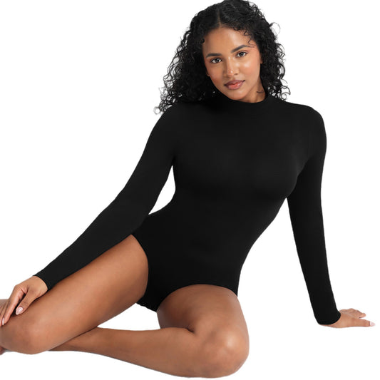 Shapewear High Neck Seamless Long Sleeve Bodysuit Customized
