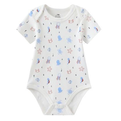 Ruliby Baby Bodysuit and Pant Set 10-pcs Cotton Soft Newborn Clothes Outfit