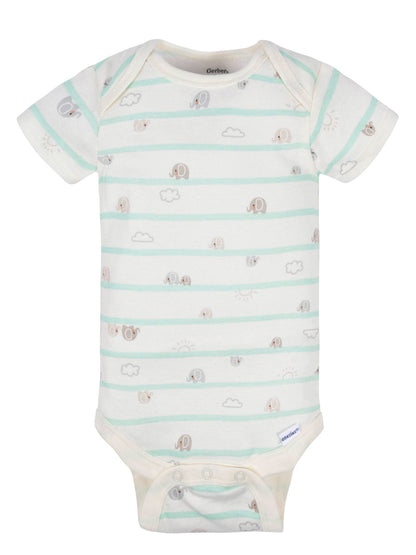 Gerber Baby Boys and Girls' 8-pack Short Sleeve Onesies Bodysuits