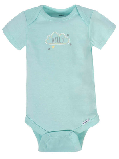 Gerber Baby Boys and Girls' 8-pack Short Sleeve Onesies Bodysuits