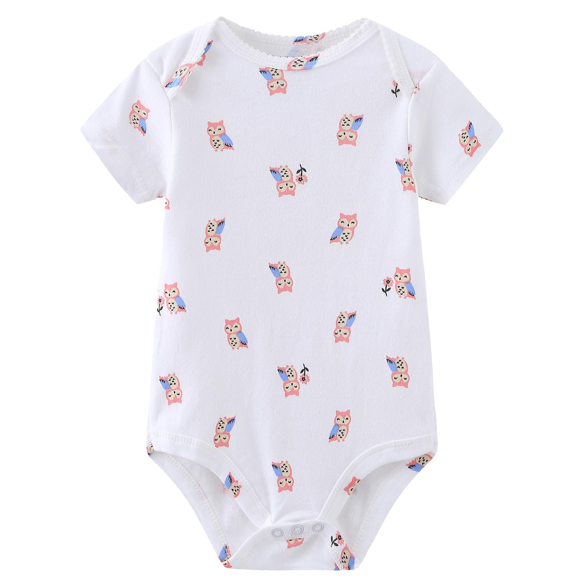 Ruliby Baby Bodysuit and Pant Set 10-pcs Cotton Soft Newborn Clothes Outfit