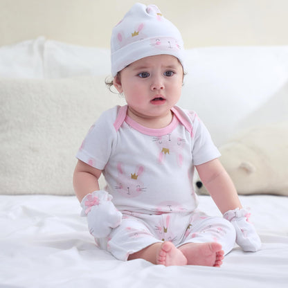 Ruliby Baby Bodysuit and Pant Set 10-pcs Cotton Soft Newborn Clothes Outfit