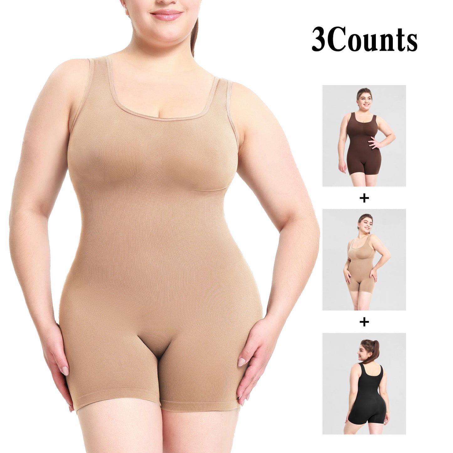 Women's One-Piece Shapewear Slimming Bodysuit Bodycon Jumpsuit