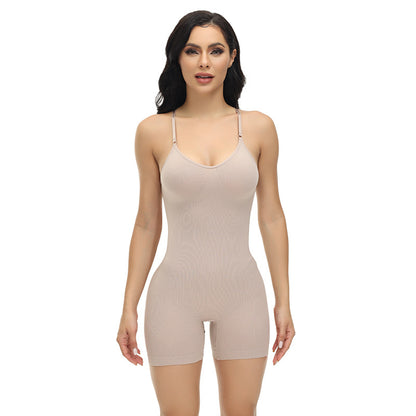 Hot selling seamless one-piece shapewear for women, with abdominal and hip lifting, tight fitting shaping underwear, slimming and body shaping corset