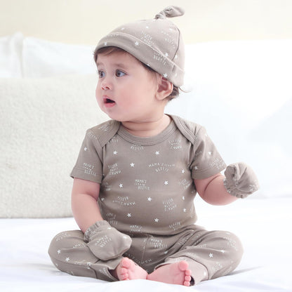Ruliby Baby Bodysuit and Pant Set 10-pcs Cotton Soft Newborn Clothes Outfit
