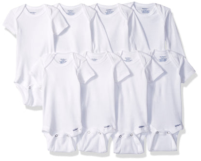 Gerber Baby Boys and Girls' 8-pack Short Sleeve Onesies Bodysuits