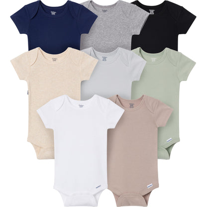Gerber Baby Boys and Girls' 8-pack Short Sleeve Onesies Bodysuits