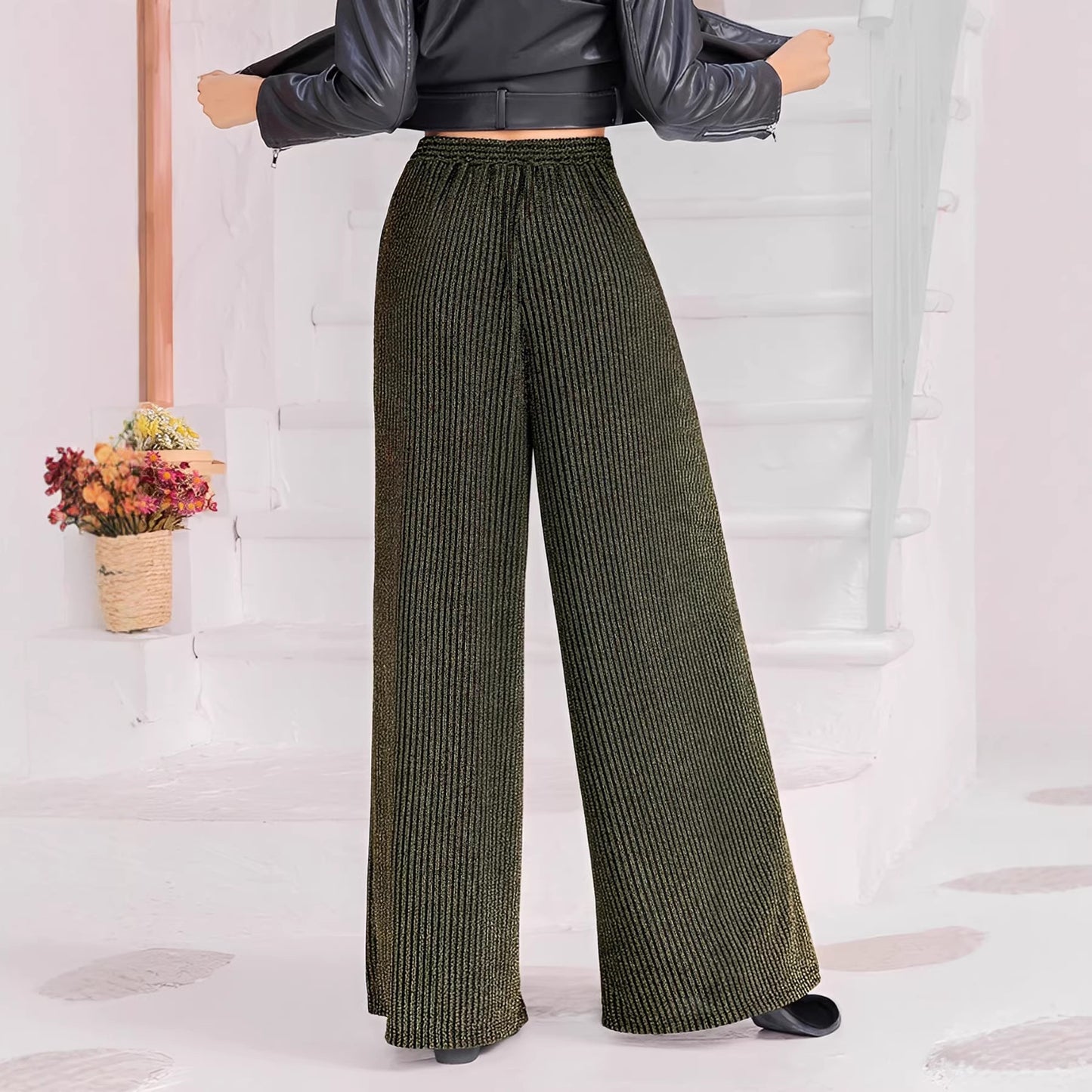Spring Summer Women's Fashion Pure Color Elegant Casual Long Pants for Women